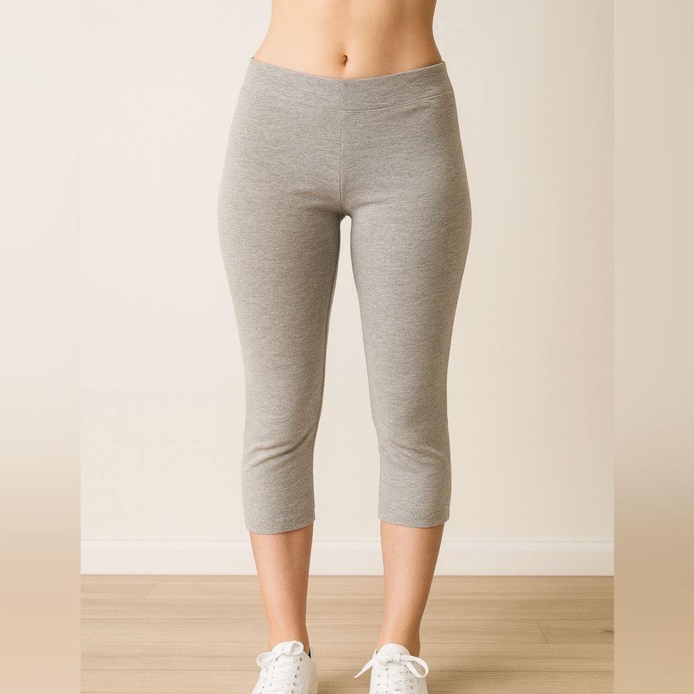 BOSTON PROPER SKINNY LOW RISE CROPPED YOGA PANTS SIZE M